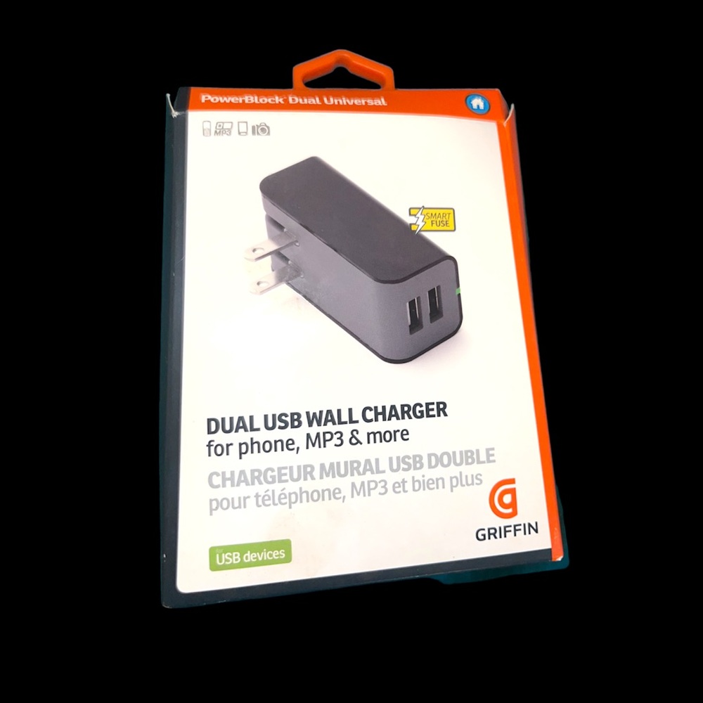 PowerBlock Smart Fuse Griffin Dual Universal USB Wall Charger